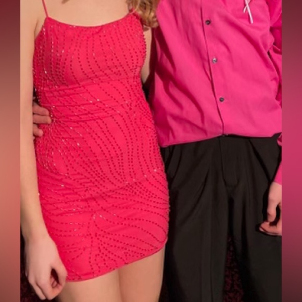 Hot Pink Mini Dress